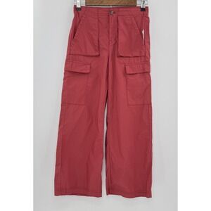 NWT Old‎ Navy Girl's Cargo Pants Red Wide Leg Utility Sz L 10/12 Gorpcore